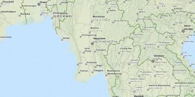 Mapa Gps per a Myanmar