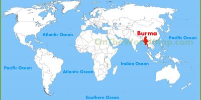 Birmània ubicació al mapa
