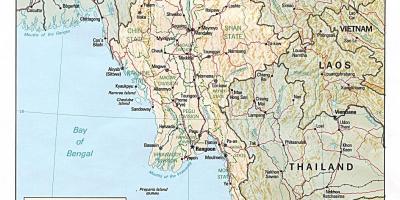Fora de línia de Myanmar mapa